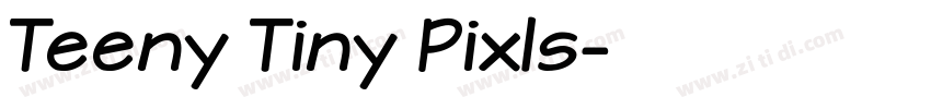 Teeny Tiny Pixls字体转换